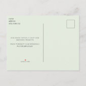 Sunflower Mint Wedding Save Our Date Aankondigingskaart (Achterkant)