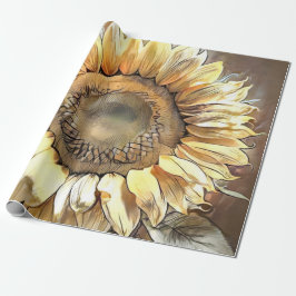 Sunflower Mirror Modern Art Collectie Cadeaupapier