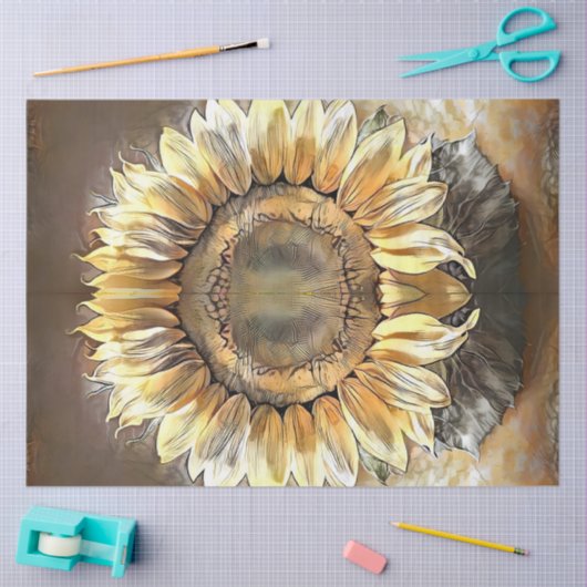 Sunflower Mirror Modern Art Collectie Tissuepapier (Craft)