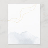 Sunflower Modern Icons Wedding Itinerary Programme (Achterkant)