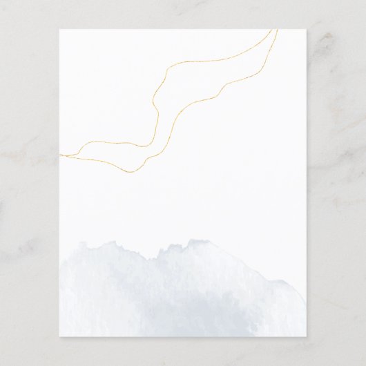 Sunflower Modern Icons Wedding Itinerary Programme (Achterkant)