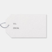 Sunflower Monogram Cadeaulabel (Achterkant Horizontaal)