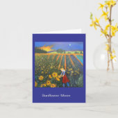 Sunflower Moon Kaart (Gele Bloem)