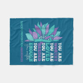 Sunflower Motivational Suprt Suicide Prevention Aw Fleece Deken (Voorkant (Horizontaal))