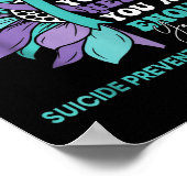 Sunflower Motivational Suprt Suicide Prevention Aw Poster (Hoek)