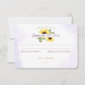 Sunflower Mountain Lavender Response Kaart (Voorkant)