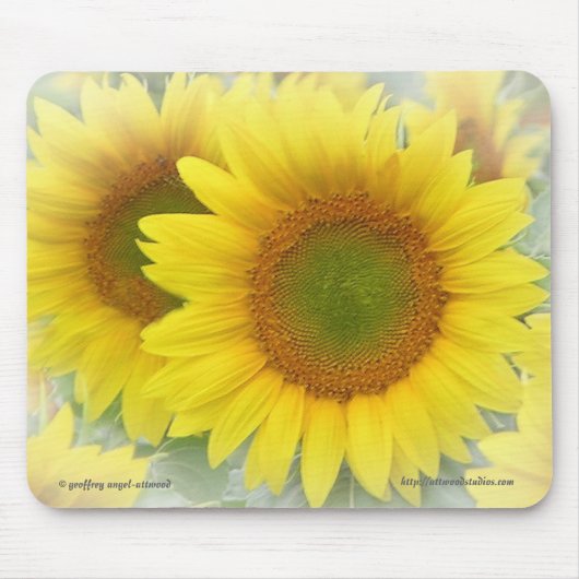 Sunflower Mousepad Muismat (Voorkant)