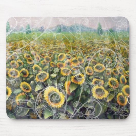 Sunflower Mousepad Muismat (Voorkant)