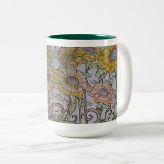 Sunflower Mug Tweekleurige Koffiemok