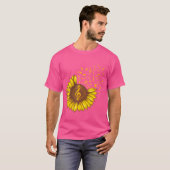 Sunflower Music Note Music Lovers retro T-shirt (Voorkant volledig)
