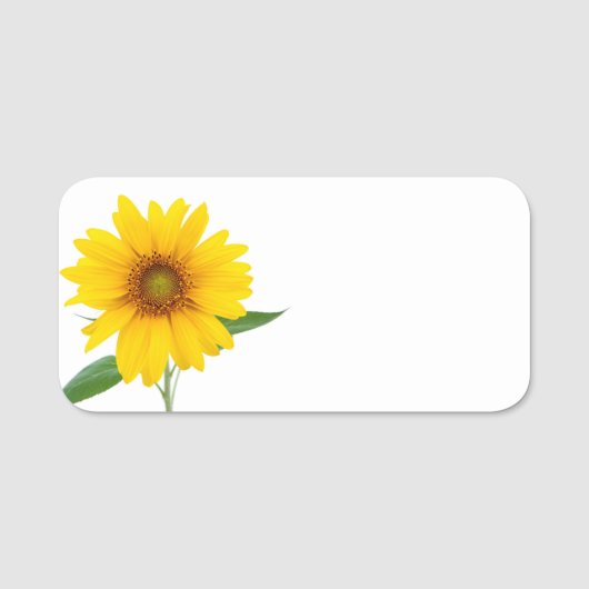 Sunflower Naamplaatje (Voorkant)