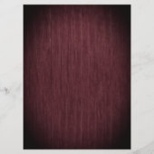 Sunflower Navy Blue Burgundy Wood Floral Weddensch Menu (Achterkant)