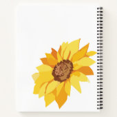 Sunflower Notebook – Design for Gentle Souls Notitieboek (Achterkant)