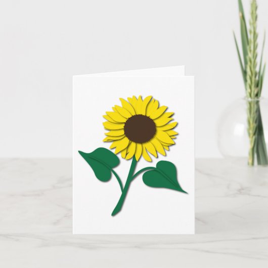 Sunflower Notecard Kaart (Voorkant)