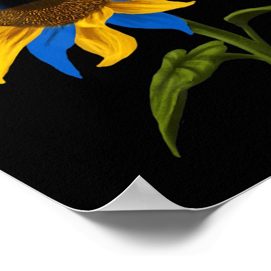 Sunflower Oekrainian Ukraine Flag Stand With Ukrai Poster (Hoek)