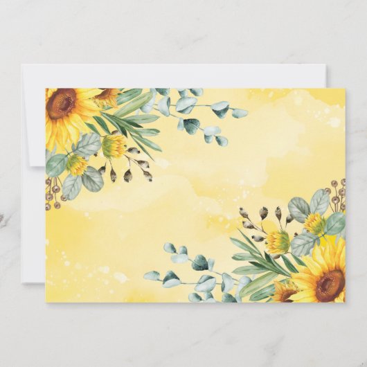 Sunflower Oerwoud Safari Twee Wild Birthday Foto Kaart (Achterkant)