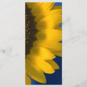Sunflower on Blue Wedding Programme Programmakaart (Voorkant)