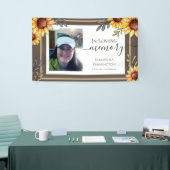 Sunflower One Photo Memorial Banner (Beurs)