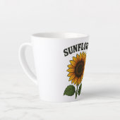 Sunflower painting mug latte mok (Linkerhoek)