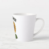Sunflower painting mug latte mok (Rechts)