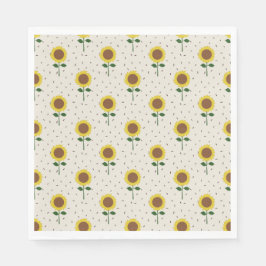 Sunflower Paper Napkins Servet