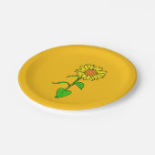 Sunflower Paper Plate Papieren Bordje (Gekanteld)