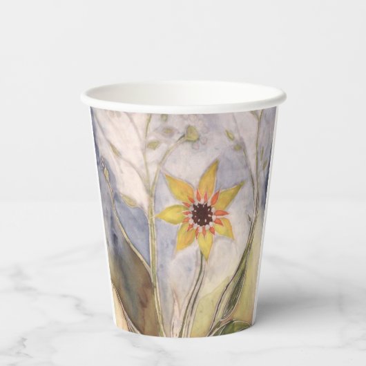 Sunflower Papieren Bekers (Achterkant)