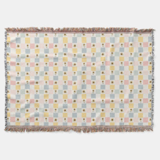 Sunflower Patchwork Decorative Blanket - Farmhouse Deken