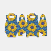 Sunflower Patroon Bedankdoosjes (Uitgevouwen)