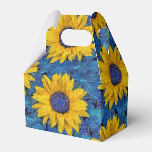 Sunflower Patroon Bedankdoosjes (Voorkant Zijde)