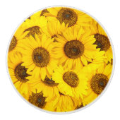 Sunflower Patroon Keramische Knop (Voorkant)