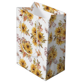 Sunflower Patroon Medium Cadeauzakje