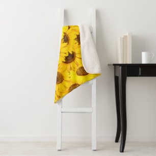 Sunflower Patroon Sherpa Deken