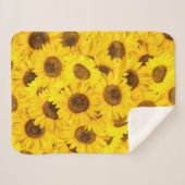 Sunflower Patroon Sherpa Deken (Voorkant (horizontaal))