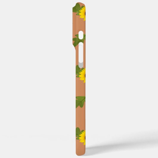 Sunflower Pattern Design – Cute Floral Aesthetic Case-Mate iPhone Case (Achterkant / Links)