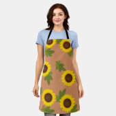 Sunflower Pattern Design – Cute Floral Aesthetic Schort (Gedragen)