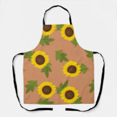Sunflower Pattern Design – Cute Floral Aesthetic Schort (Voorkant)