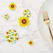 Sunflower Pattern Rustic Country Farmhouse Table Confetti (Groep)