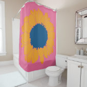 Sunflower Pattern Shower Curtain Douchegordijn (In situ)