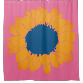 Sunflower Pattern Shower Curtain Douchegordijn (Voorkant)