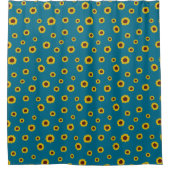 Sunflower Pattern Shower Curtain Douchegordijn (Voorkant)