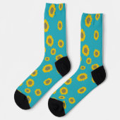 Sunflower Pattern Socks Sokken (Links)
