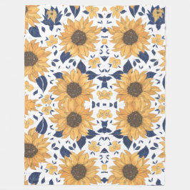 Sunflower pattern stylish Blanket for New Home Fleece Deken