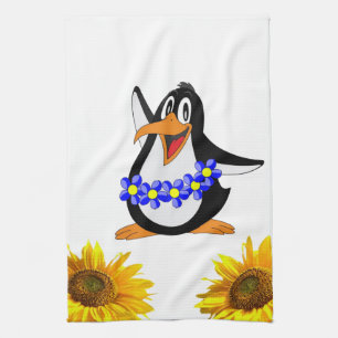 Sunflower Penguin Kitchen Towel Theedoek