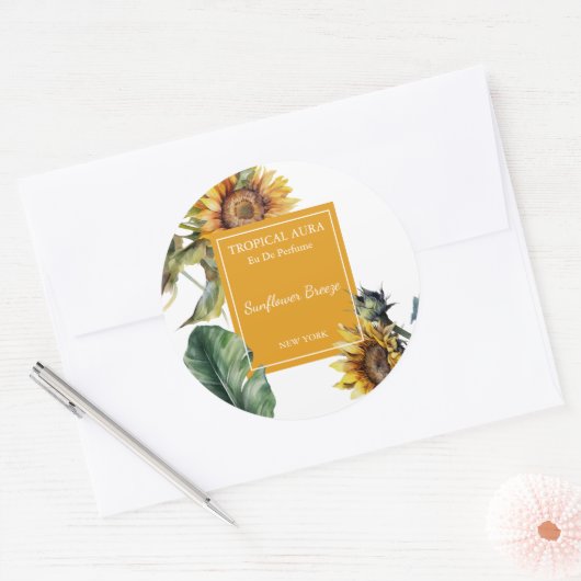 Sunflower Perfume Label (Envelop)