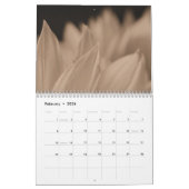 Sunflower Petals in Sepia Tone  Kalender (Feb 2026)