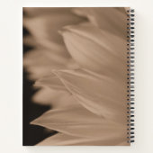 Sunflower Petals in Sepia Tone  Notitieboek