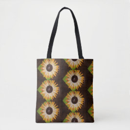sunflower picture bag tote bag