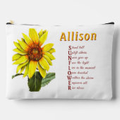 Sunflower Positive Encouragement Cosmetic Bag Etui (Voorkant)