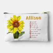 Sunflower Positive Encouragement Cosmetic Bag Etui (Achterkant)